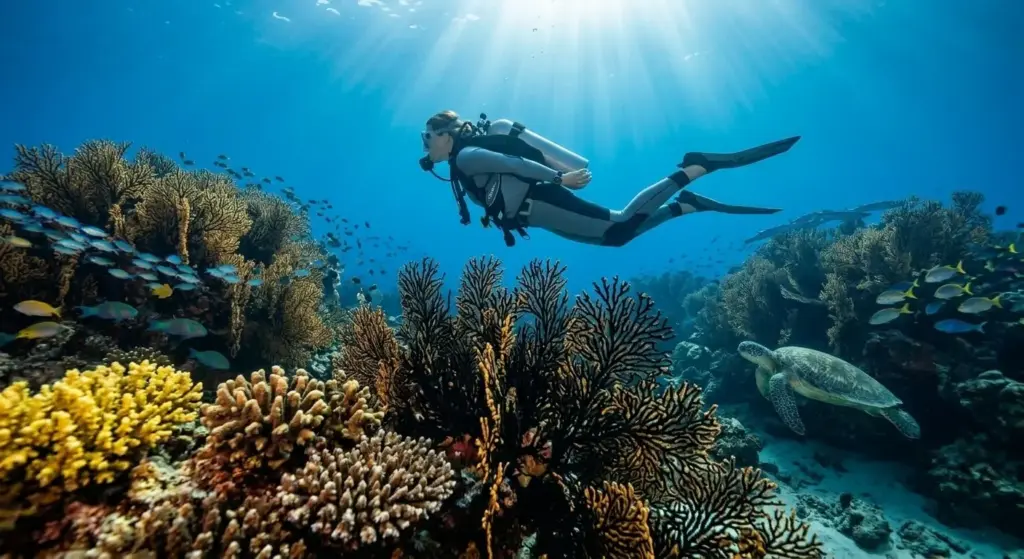 responsible diving technique coral reef protection philippines