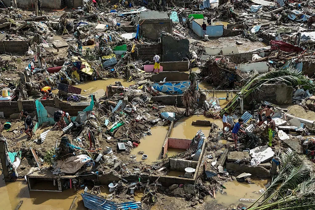 An example of the damage experienced in many coastal areas of Cebu.