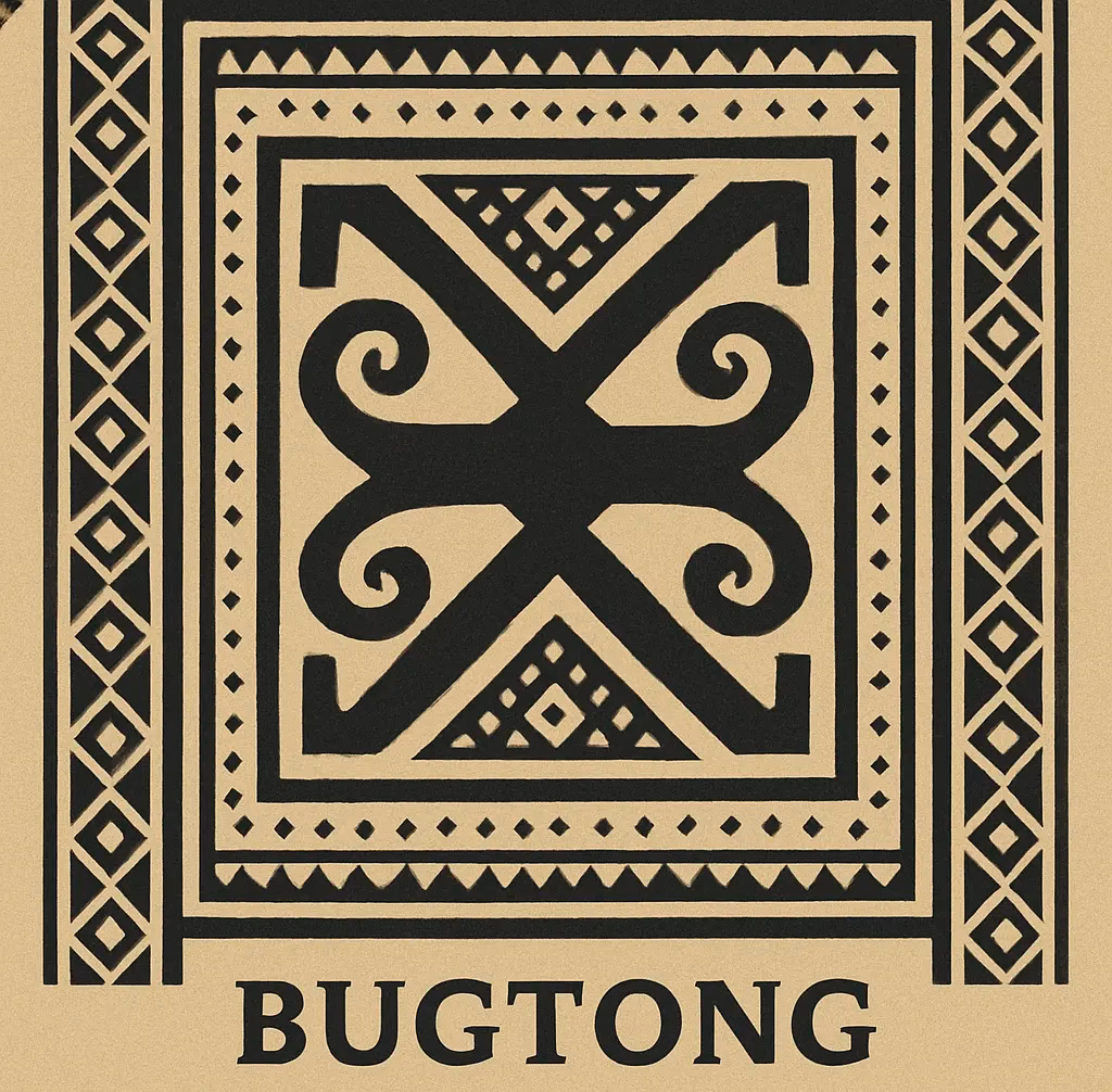 "Bugtong" weaving pattern design that is often used to symbolize protection