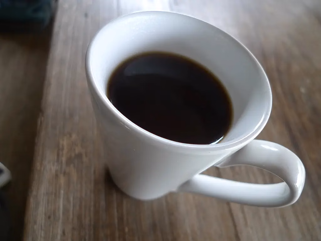 This is Barako Coffee which is actually pretty good-if you like a dark dark roasted coffee. It's very common in the Visayas. I like it!