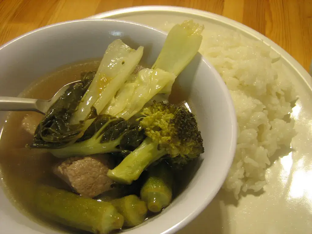 A picture of Pork Sinigang - a highly recommended food for First-Time Visitors to the Philippines to try.