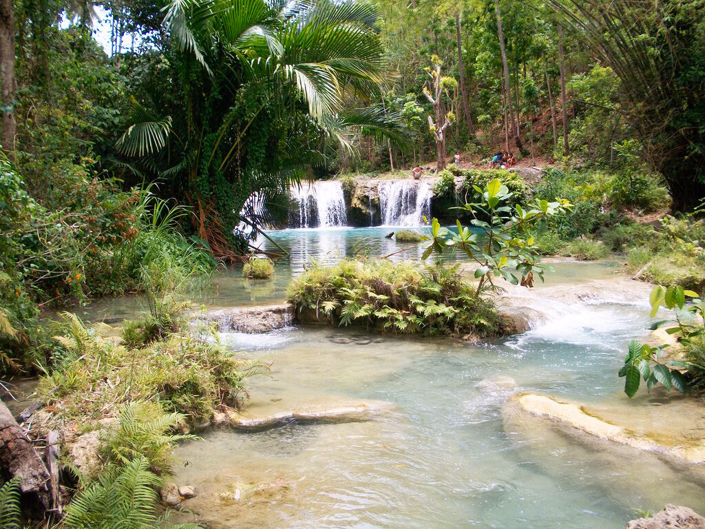 Siquijor - Cambugahay Falls. This site is clearly one of the best places to visit in the Philippines.