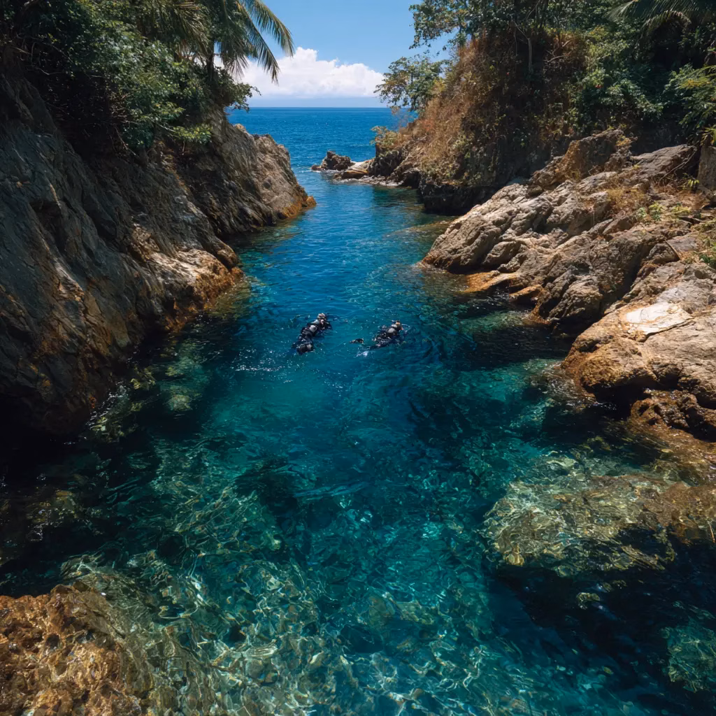 Puerto Galera’s Canyons: Hang on, enjoy the ride, and try not to lose your buddy.