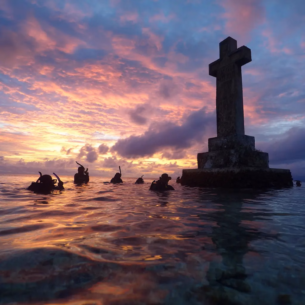 Camiguin’s Sunken Cemetery, where snorkeling meets spooky sightseeing.