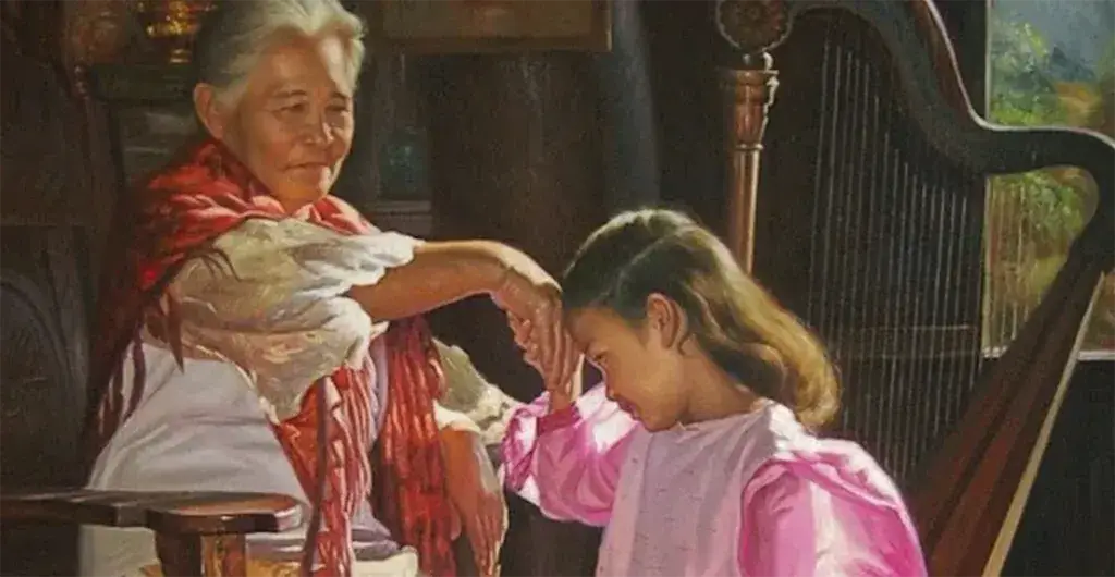 To orient First-Time Visitors to the Philippines, here is an example of a traditional 'Mano Po' which is a sign of respect.
