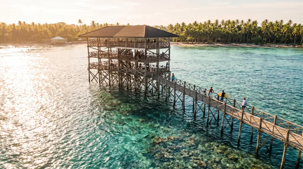 Cloud 9 surfing competition tower boardwalk reef General Luna Siargao Surigao del Norte Philippines