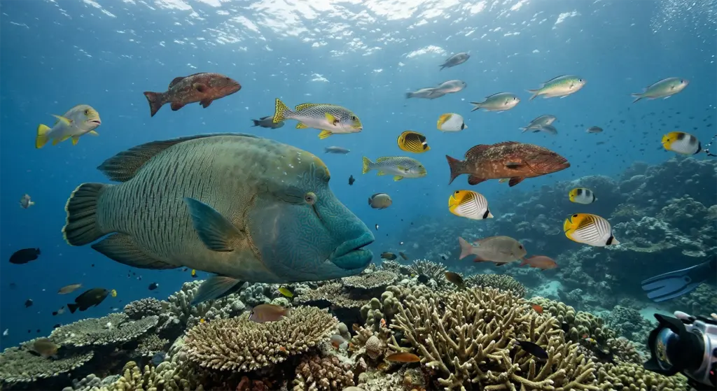 Coral Triangle reef fish diversity Napoleon wrasse grouper parrotfish Negros Island Philippines