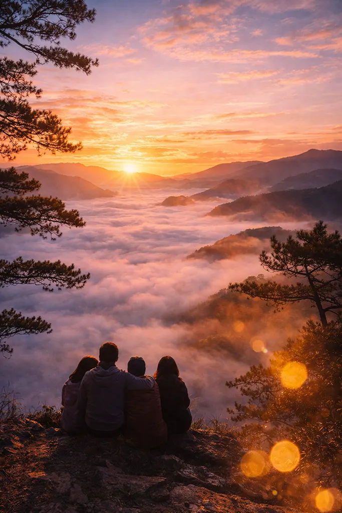 Kiltepan Peak Sagada sea of clouds sunrise mountain peaks Philippines landscape photography