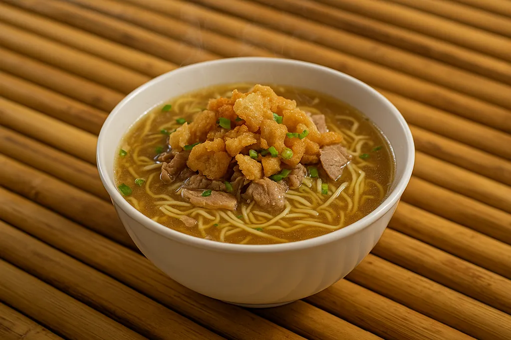 Pancit Molo soup served in Iloilo.