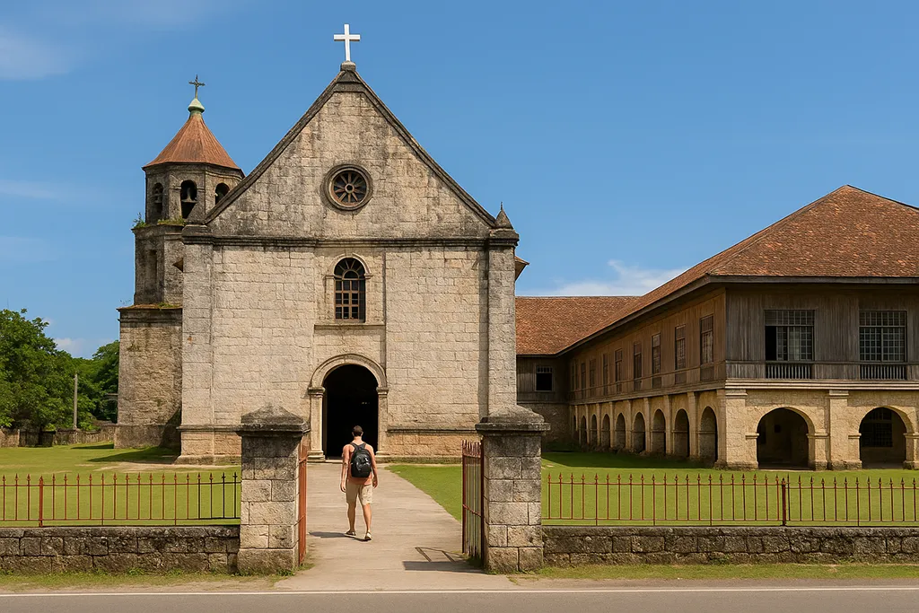 Historical Lazi Church and convent in Siquijor with Spanish-era architecture.