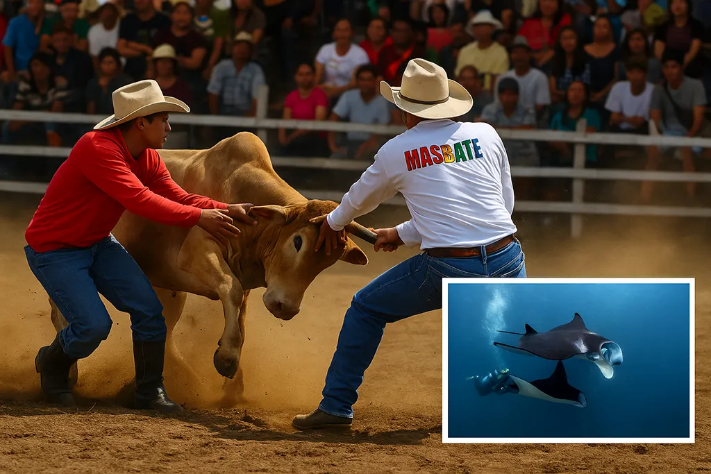 Masbate rodeo with Filipino cowboys and diving with manta rays in Ticao Island.