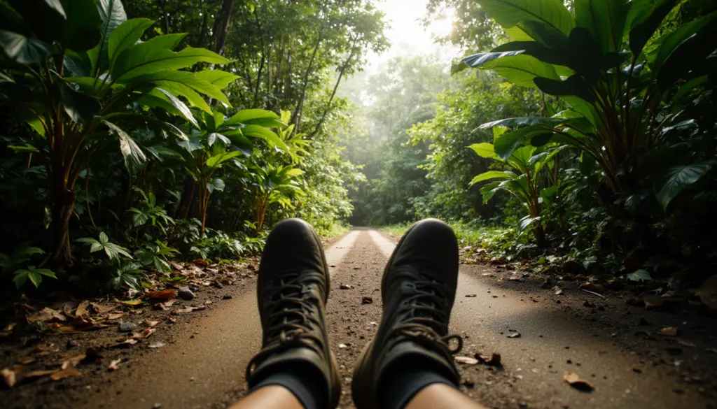 Unmarked trail to secret beach Philippines building travel resilience