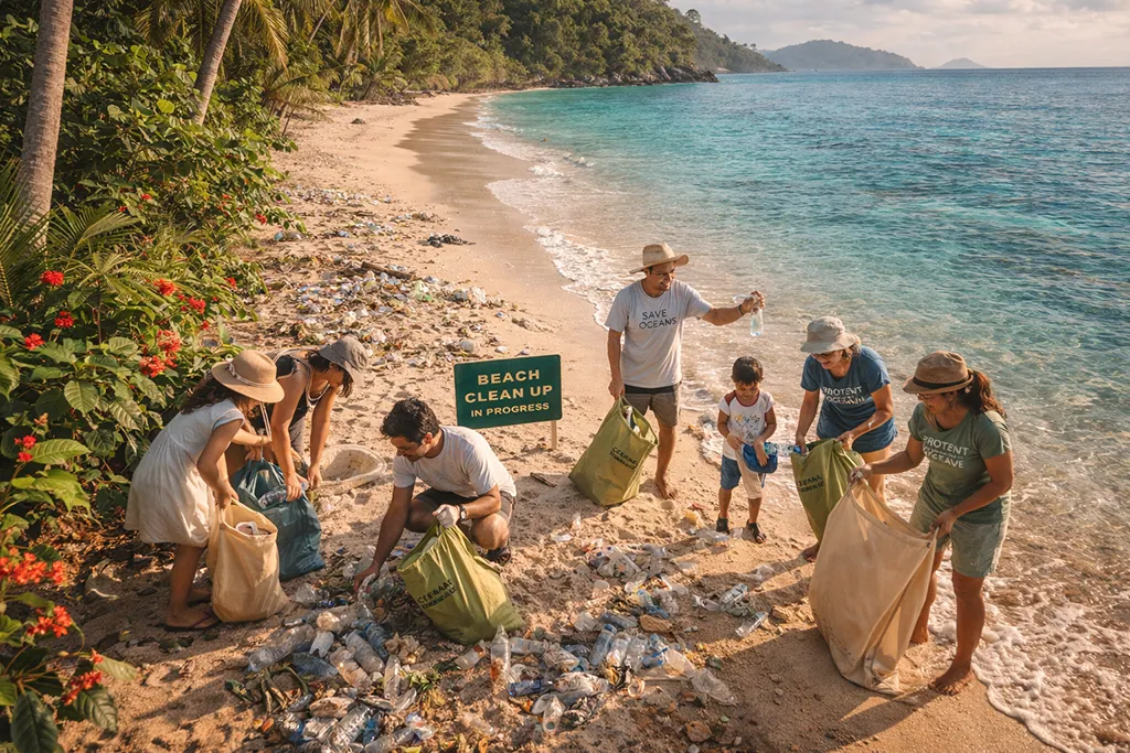 Philippines: sustainable travel, beach cleanup, eco-tourism, environmental conservation, 2026.