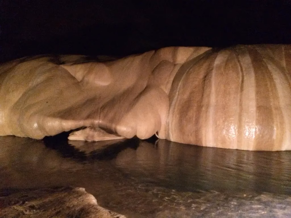 A picture inside a cave in Sagada, Mountain Province, Sumaging Coffeehan, Luzon, Philippines.