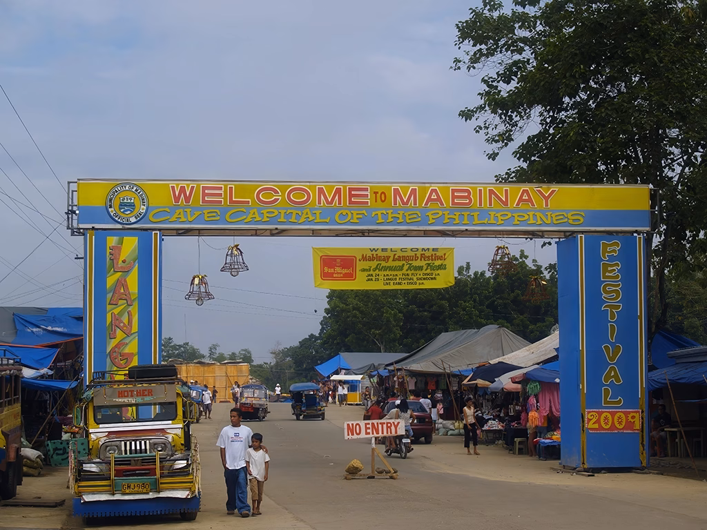 Welcoming sign for the 2009 Mabinay Langub Festival.