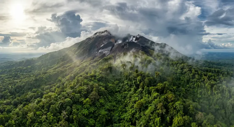 Mt. Kanlaon volcanic peak cloud forest Negros Island Central Philippines active volcano